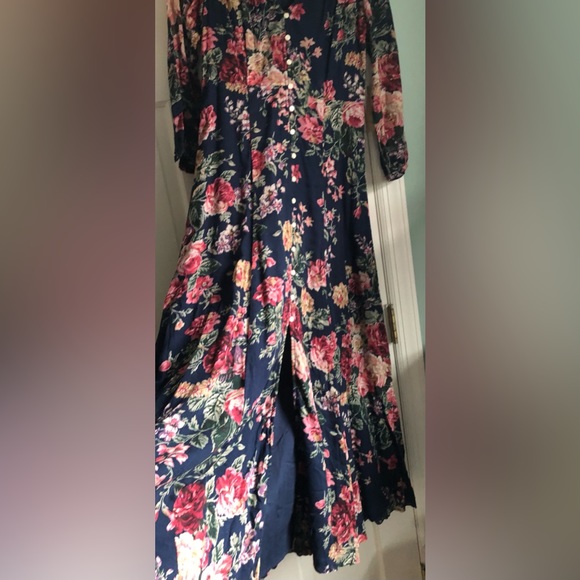 Denim & Supply Ralph Lauren, Navy/Red+ Floral Dress-Maxi. NEW with tags. Medium. - Picture 3 of 8